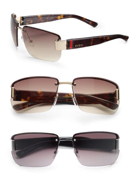 men gucci shades|gucci rimless sunglasses men's.